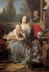 Maria Brignole-Sale, Duchess of Galliera, with Her Son Filippo